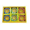 Printed Mati Diya - Pack of 6